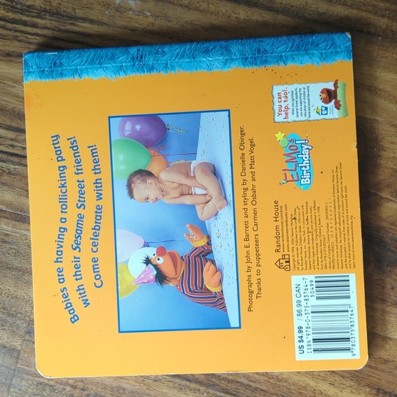 Sesame Street baby party Elmo baby toddler board book new condition. - Picture 3 of 3